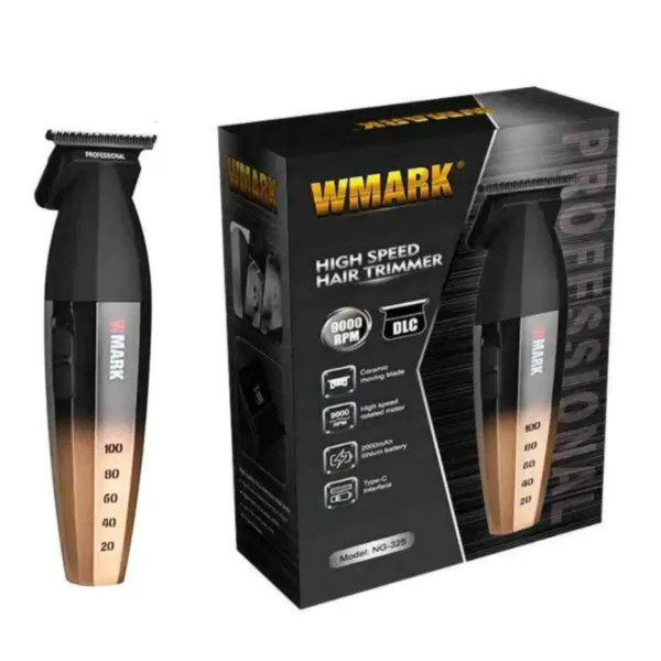 ماشین اصلاح خط زن حرفهای WMARK NG-325 برای جزئیاتکاری - مشکی طلایی