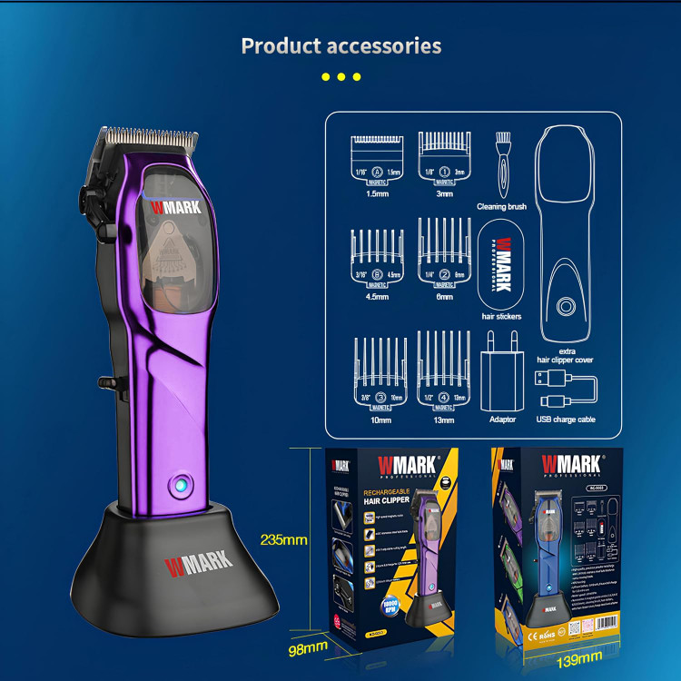 ماشین اصلاح حرفهای حجم زن WMARK NG-9003 با موتور مغناطیسی