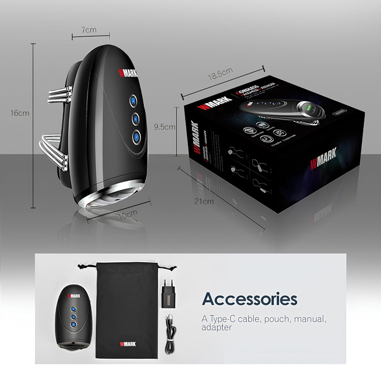 ماساژور دستی سر، صورت و بدن دبلیومارک مدل WMARK NG-SM001