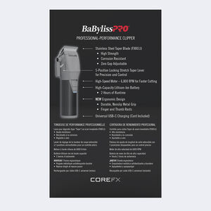 ماشین اصلاح کلیپر بابلیس پرو مدل BaBylissPRO COREFX Clipper FX86 سفارش آمریکا اصل