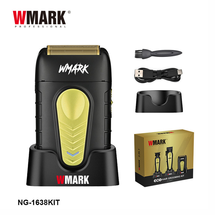 ست ماشین اصلاح حرفه ای حجم زن خط زن و شیور دبلیو مارک مدل WMARK NG-1638KIT با گارانتی