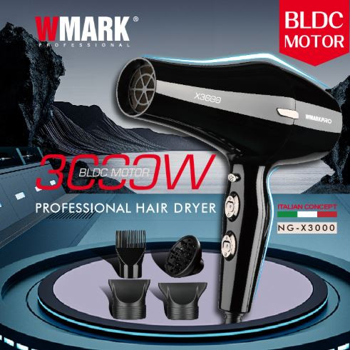 سشوار حرفه ای دبلیو مارک مدل WMARK NG-X3000 با گارانتی