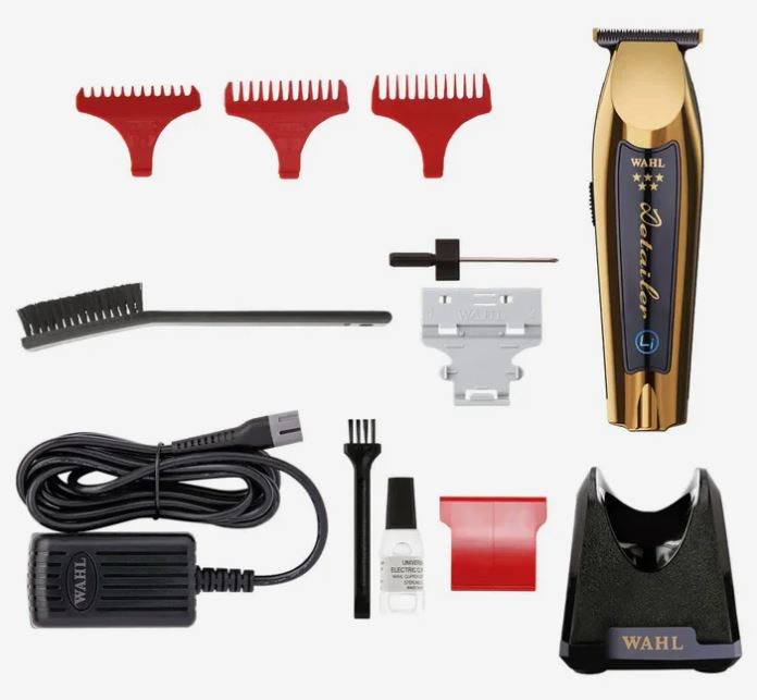 ماشین اصلاح خط زن وال مدل دیتیلر شارژی اورجینال گلد جعبه آبی با گارانتی Wahl Cordless Detailer Li Trimmer T-Wide Gold (Limited Edition)