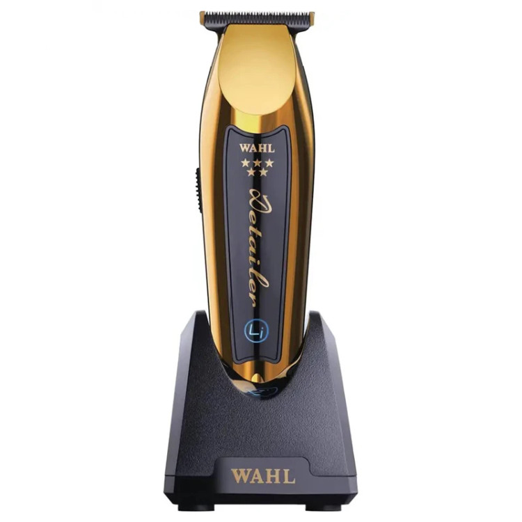 ماشین اصلاح خط زن وال مدل دیتیلر شارژی اورجینال گلد جعبه آبی با گارانتی Wahl Cordless Detailer Li Trimmer T-Wide Gold (Limited Edition)
