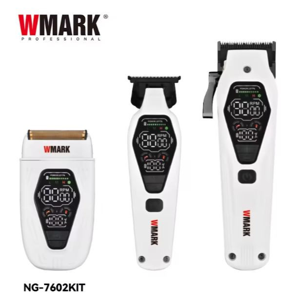 ست ماشین اصلاح حرفهای حجم زن خط زن و شیور دبلیو مارک مدل WMARK NG-7602 KIT با گارانتی