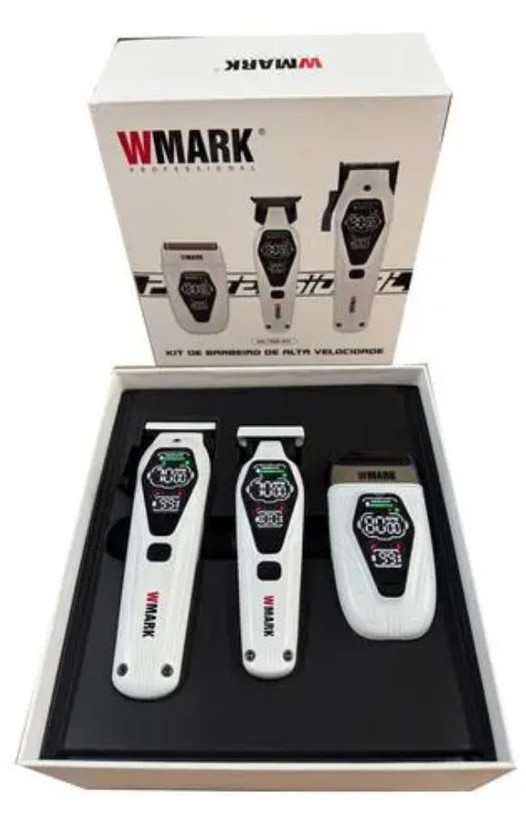 ست ماشین اصلاح حرفهای حجم زن خط زن و شیور دبلیو مارک مدل WMARK NG-7602 KIT با گارانتی