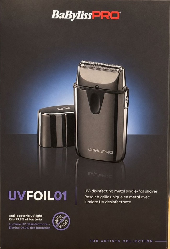 شیور بابلیس پرو مدل یو وی فویل 01 تک فویل Professional foil shaver with UV light BaByliss Pro UVFOIL01 با گارانتی