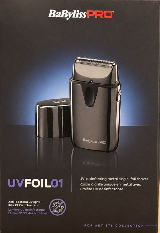 شیور بابلیس پرو مدل یو وی فویل 01 تک فویل Professional foil shaver with UV light BaByliss Pro UVFOIL01 با گارانتی