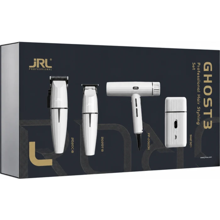 ست حرفه ای ماشین اصلاح سر، صورت، بدن و سشوار JRL مدل Ghost3 با گارانتی Ghost Collection3 JRL Professional